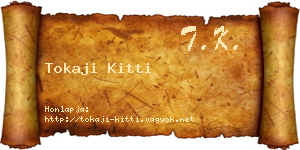 Tokaji Kitti névjegykártya